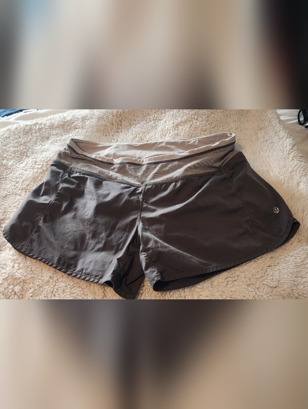 lululemon athletica Women's Charcoal Gray Athletic Shorts